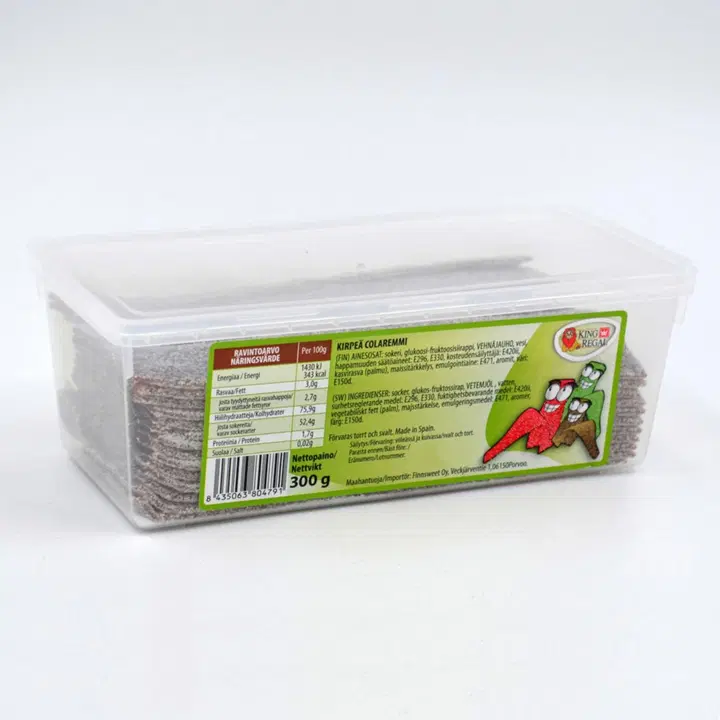 King Regal kirpeä colaremmi 300g