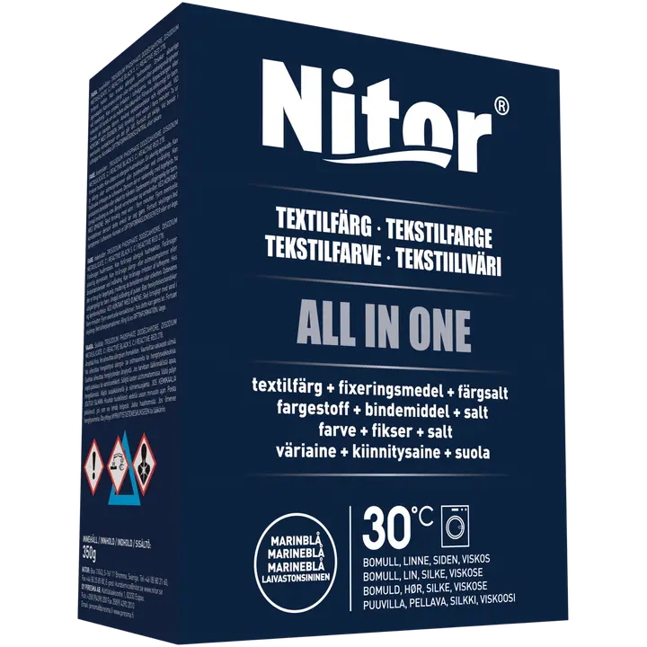 Nitor Tekstiiliväri All in one 350g mariini