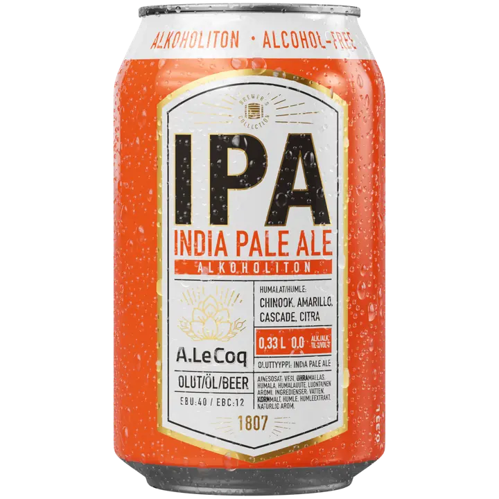 A. Le Coq IPA 0,0 % alkoholiton olut 0,33 l tlk