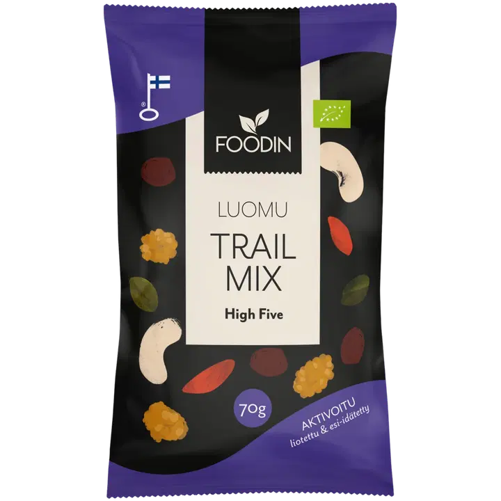 Foodin Activated trail mix high five luomu 70g