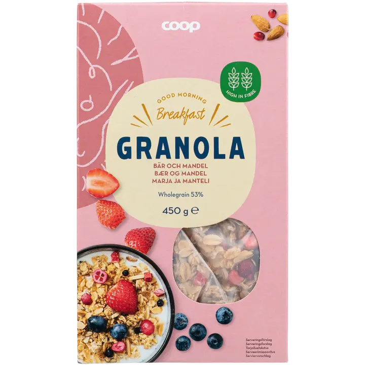 Coop granola marja ja manteli 450 g