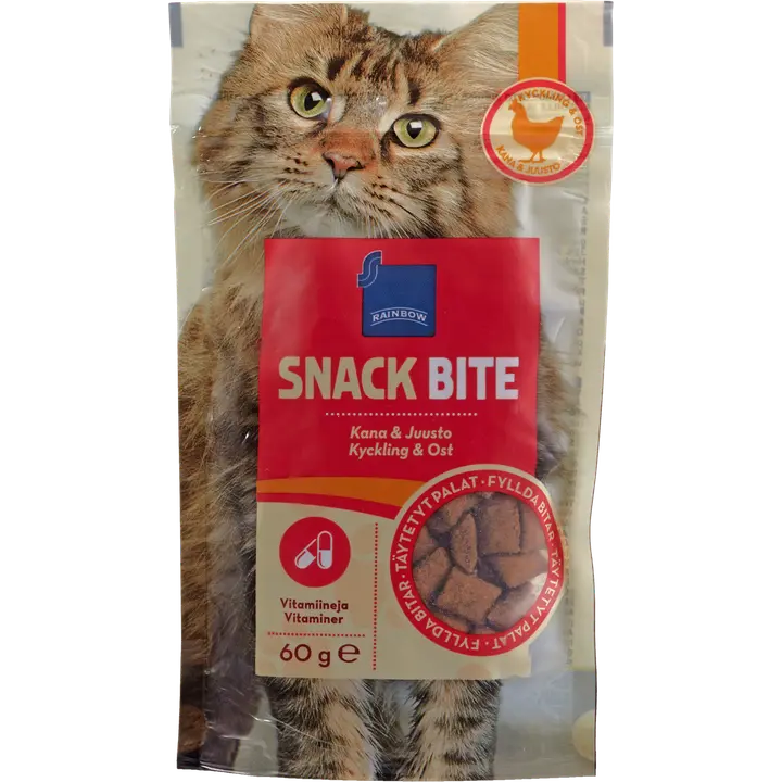 Maiuspalad kassidele kana ja juustuga 60g