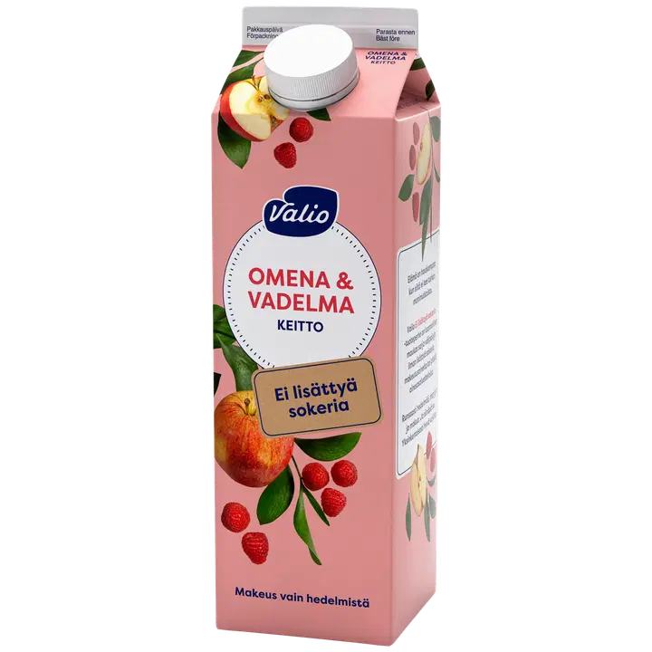 Valio omena-vadelmakeitto 1 kg ei lisättyä sokeria, makeutusaineeton