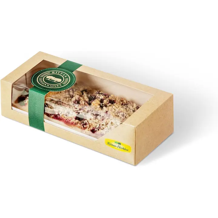 Riitan Herkku Mustaherukka-raparperipiirakka 200g, gluteeniton