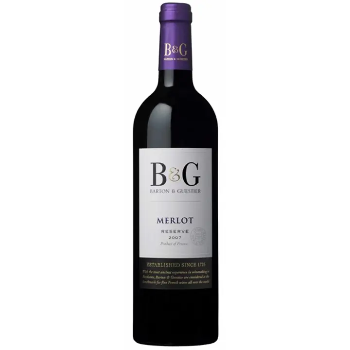 Barton&Guestier Merlot Reserve KGT vein 13,5%vol 750ml