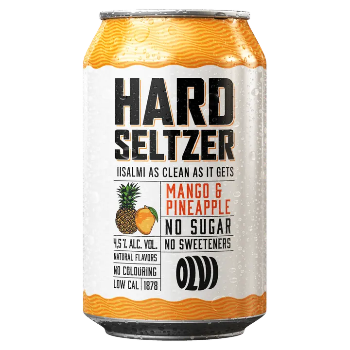 OLVI Hard Seltzer Mango & Pineapple 4,5 % 0,33 l tlk