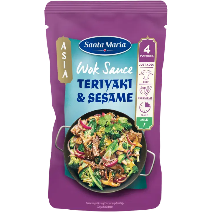 Santa Maria Teriyaki ja seesami vokikaste 150g