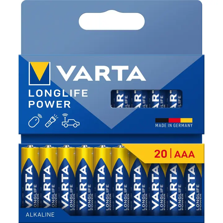 Varta leelispatarei longlife power aaa 20tk