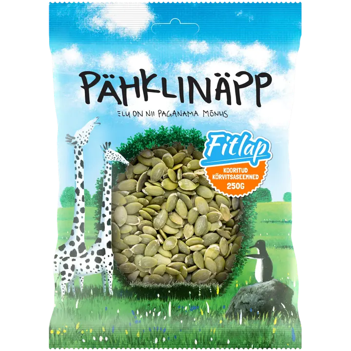 Pähklinäpp kooritud kõrvitsaseemned 250g, Fitlap