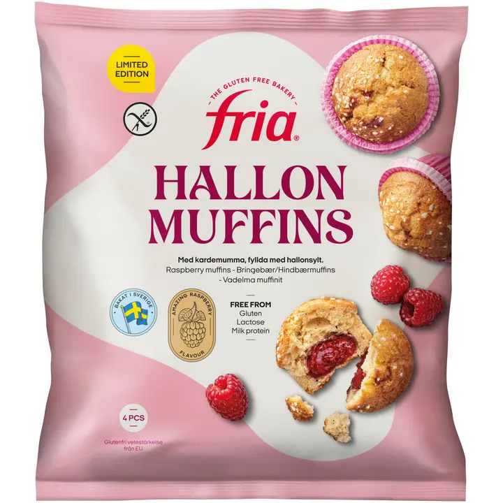 Fria vaarikamuffinid gluteenivaba 200g