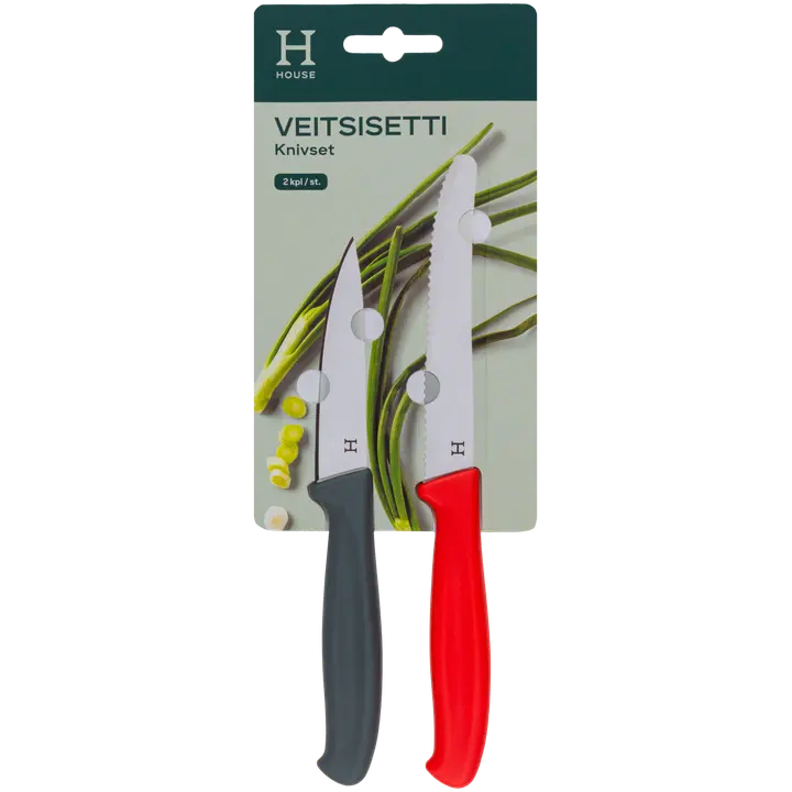 House veitsisetti 2-pack (tomaattiveitsi ja kuorimaveitsi)