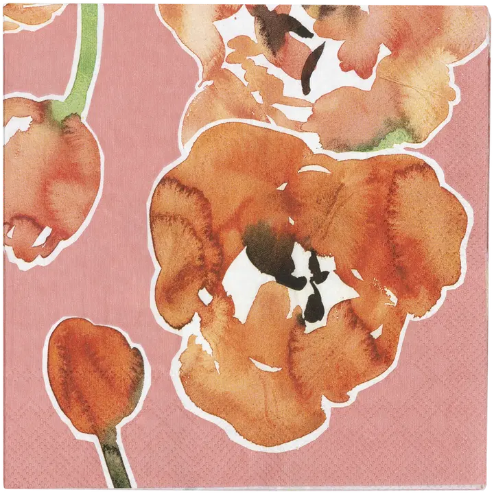 Pentik Lilia lautasliina oranssi 25x25 cm 20 kpl