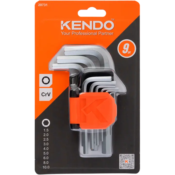 Kuuskantvõtmete komplekt 9-osa