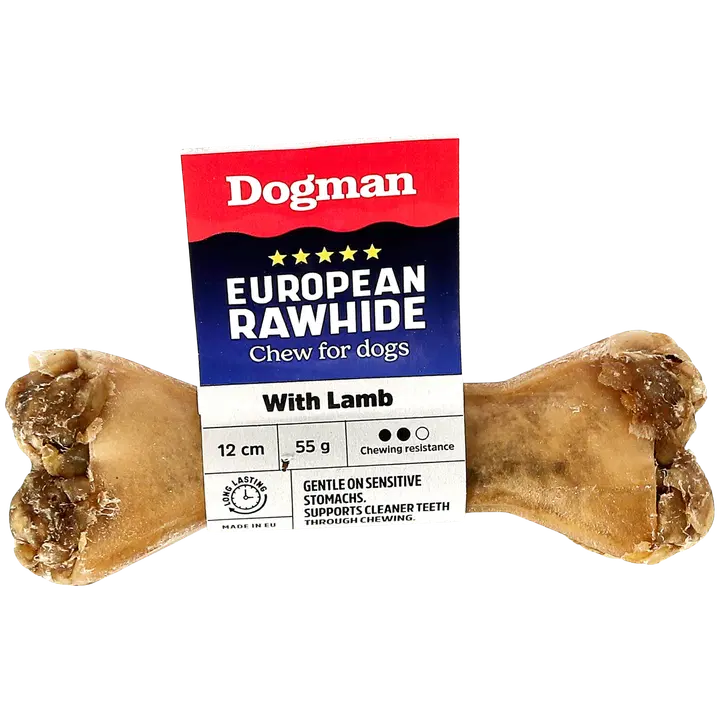 Dogman European Rawhide With Lamb 12cm 55g