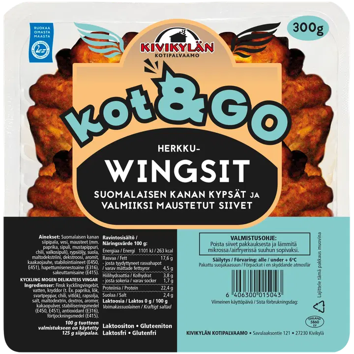 Kivikylän Kypsät Herkkuwingsit 300g