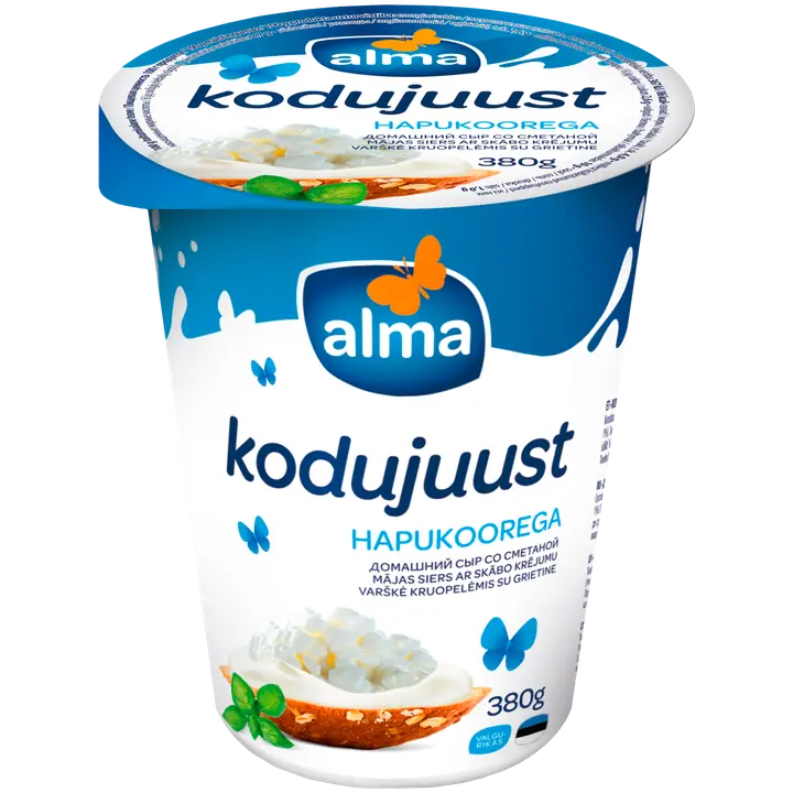 Alma Hapukoorega kodujuust, 380 g
