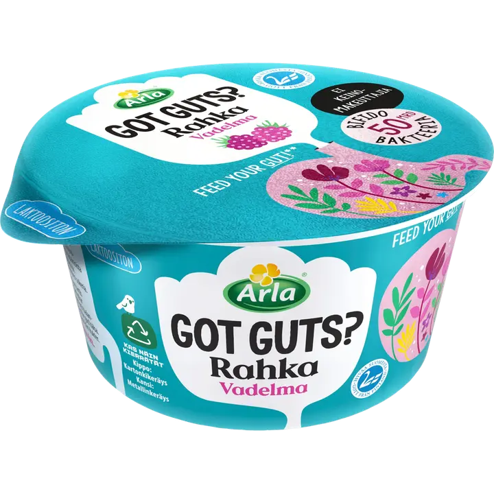 Arla Got Guts? rahka vadelma 150g laktoositon
