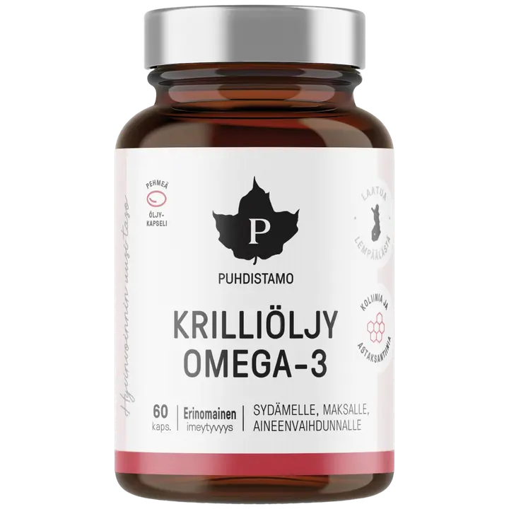 Puhdistamo Krilliöljy Omega-3 60 kapselia