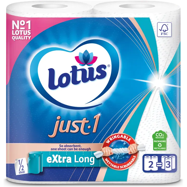 LOTUS Just1 eXtra Long talouspaperi 2 rll
