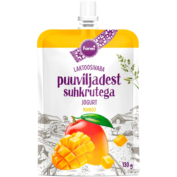 FARMI Puuviljasuhkruga Mangojogurt 130g