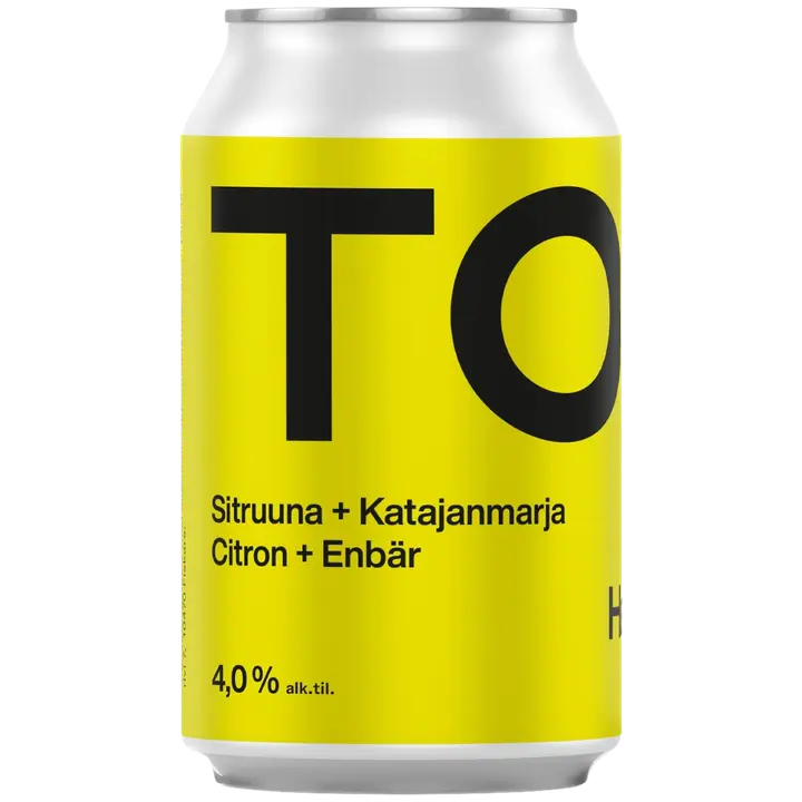 Tosi Hard Seltzer Long Drink Sitruuna-Katajanmarja 4,0% 33cl tölkki