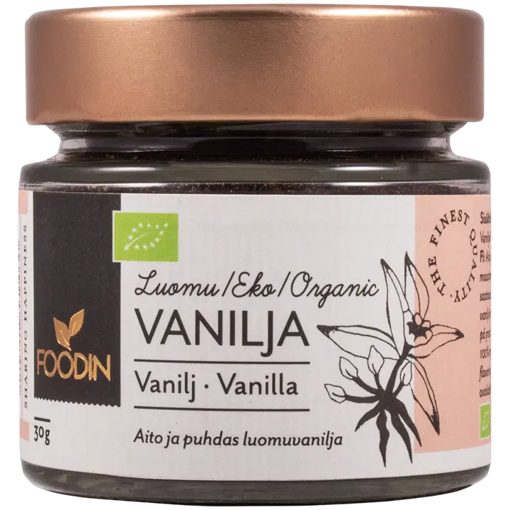 Foodin ökoloogiline vanill, 30 g