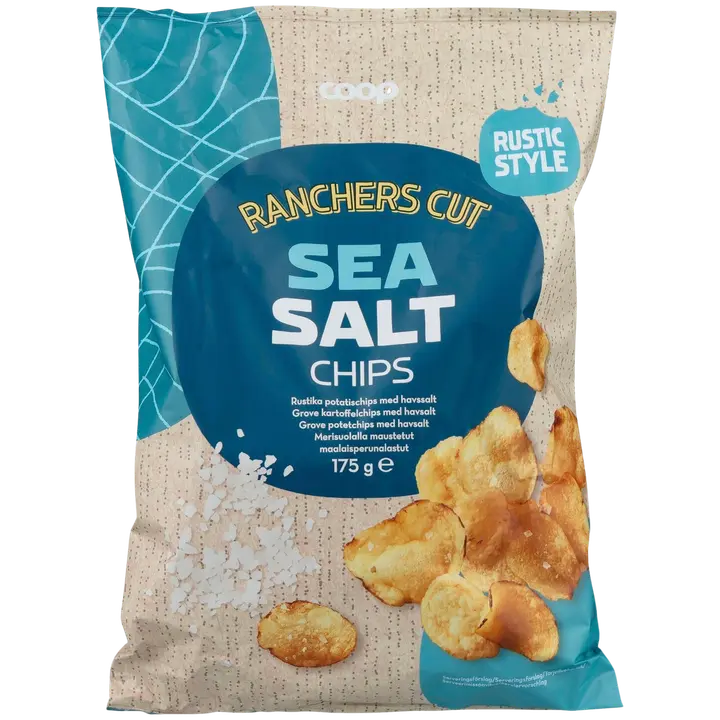 Coop maalaisperunalastut merisuola 175 g
