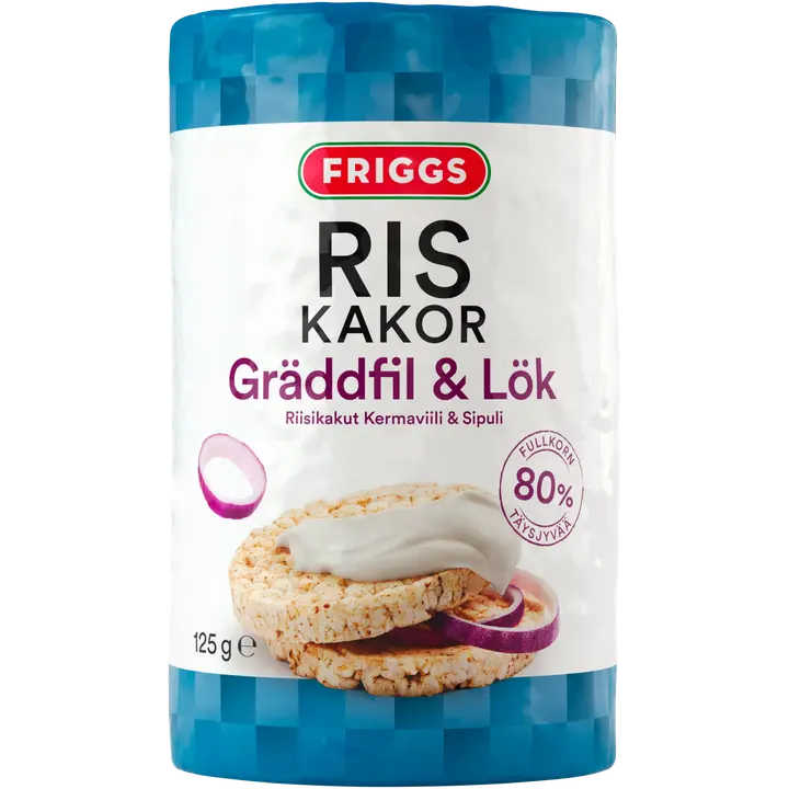 Friggs Kermaviilin & Sipulin makuinen riisikakku 125g