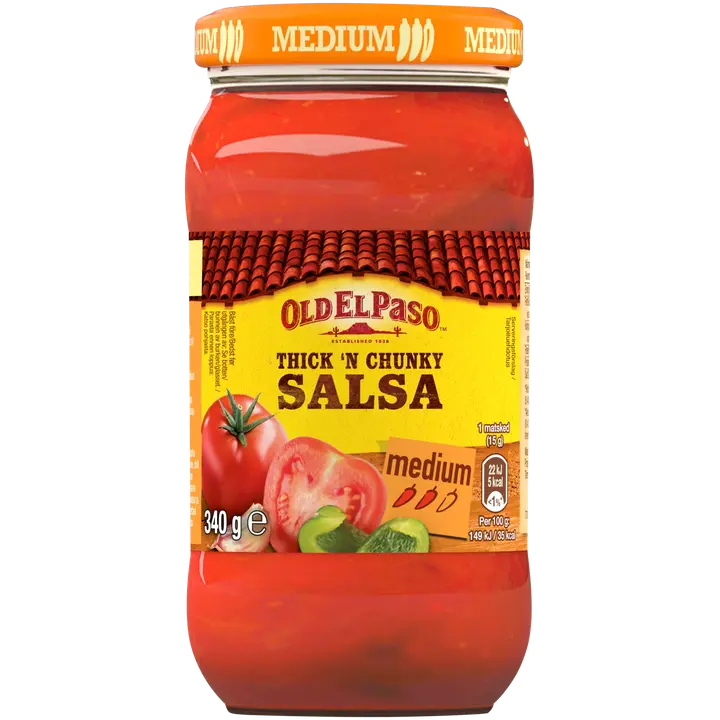 Old El Paso 340g Thick and Chunky Salsa Medium
