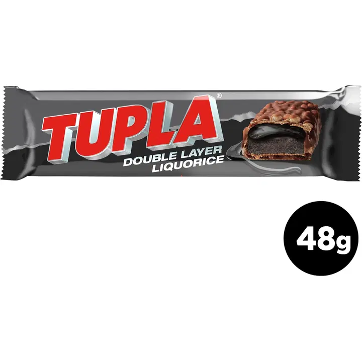 Tupla Double Layer Liquorice suklaapatukka 48g