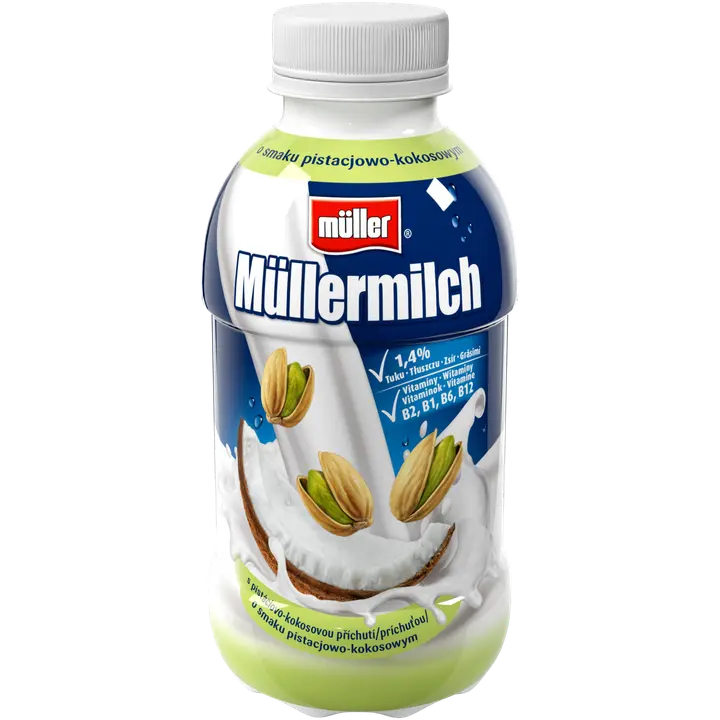 Müller kookose-pistaatsiamaitseline piimajook, 400 g
