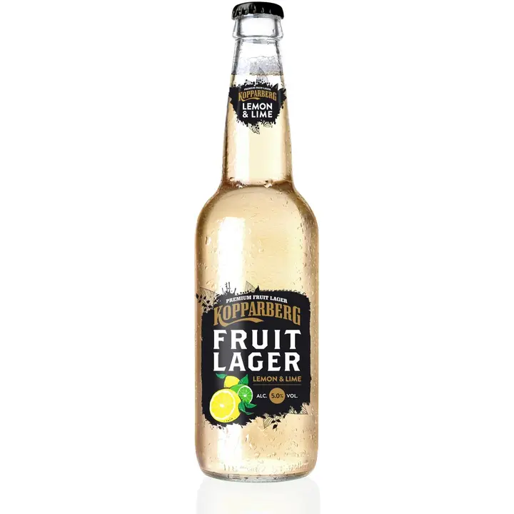 Kopparberg Fruit Lager Lemon & Lime 5,0% lager olut pullo 33cl
