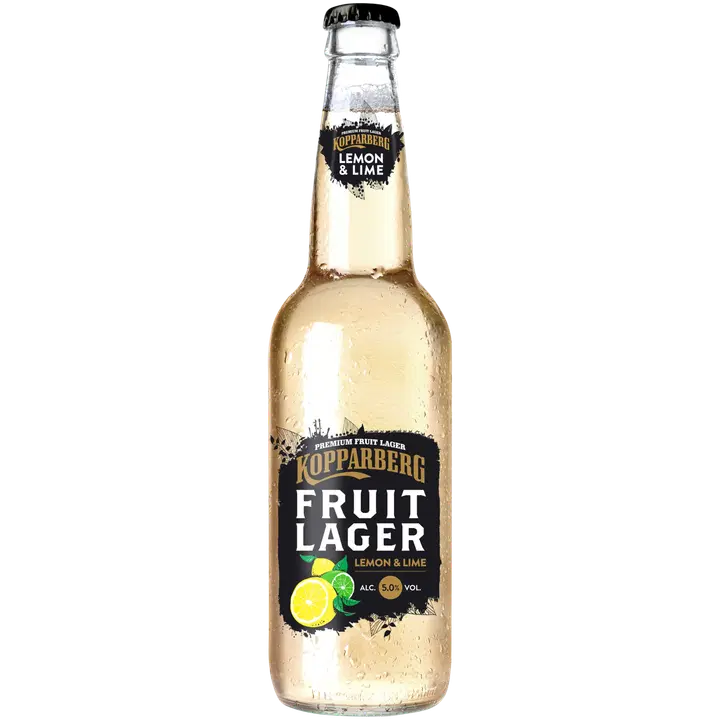Kopparberg Fruit Lager Lemon & Lime 5,0% lager olut pullo 33cl