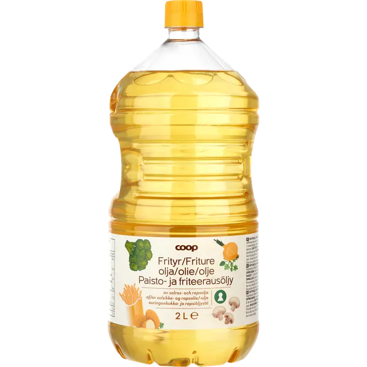Coop paisto- ja friteerausöljy 2 l