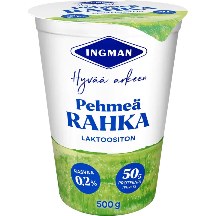 Ingman Pehmeä Mieto maitorahka 500 g laktoositon