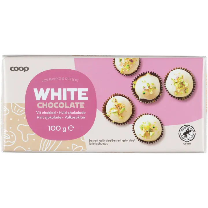 Coop leivontasuklaa valkoinen 100 g
