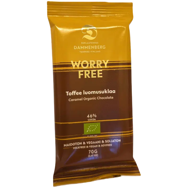 Dammenberg luomu Toffee suklaalevy 70g