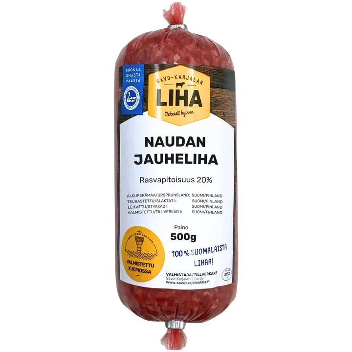 Savo-Karjalan Liha Oy Naudan jauheliha 20% 500g