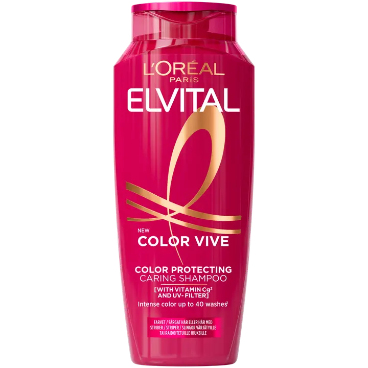 L'Oréal Paris Elvital Color-Vive Shampoo värjätyille ja raidoitetuille hiuksille 250ml