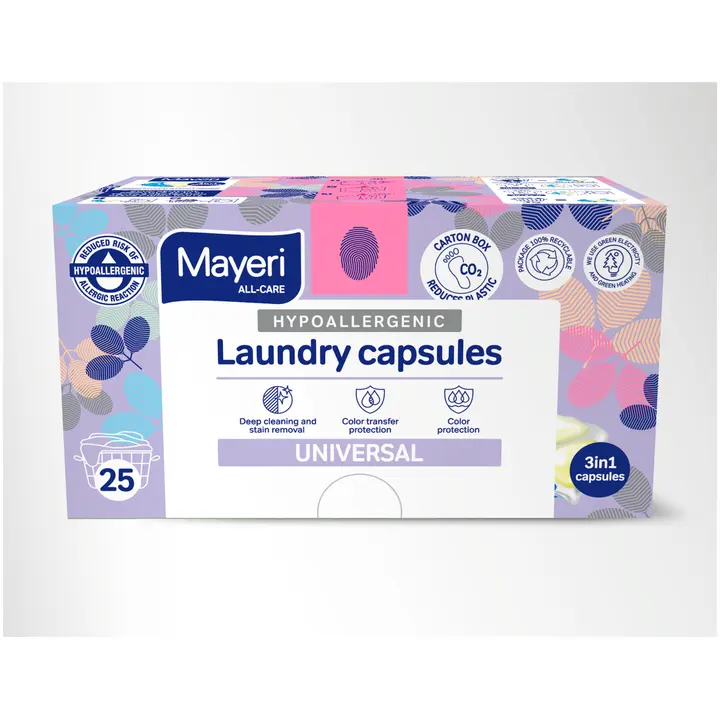 Mayeri All-Care Hypoallergenic universal pyykinpesukapseli 25 kpl