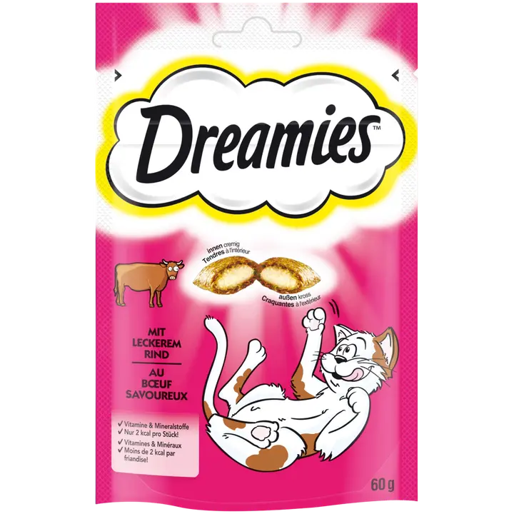 Dreamies suupiste kassidele loomalihaga 60g