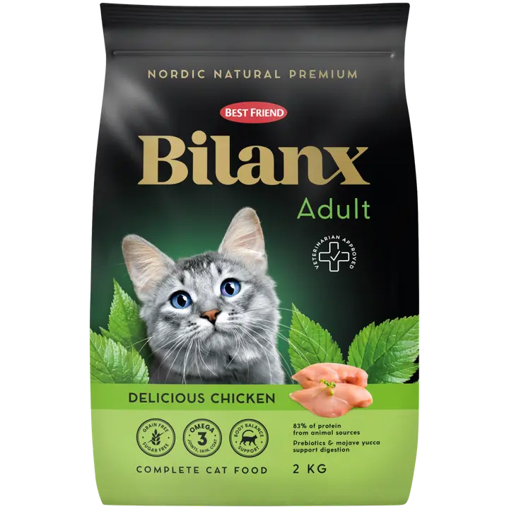 Best Friend Bilanx Adult kana kuivaruoka kissoille 2 kg