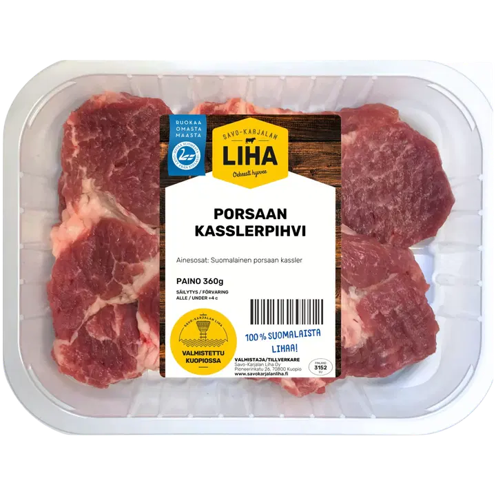 Savo-Karjalan Liha Oy Porsaan kasslerpihvi 360g