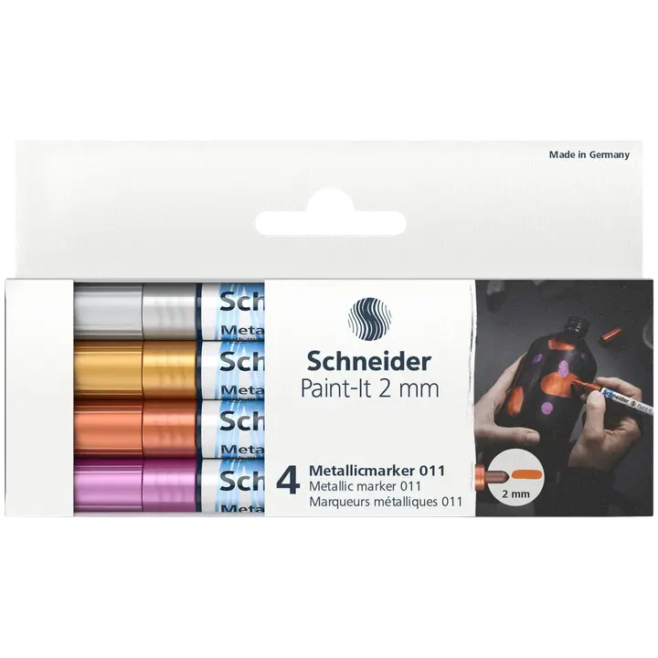 Metallik läikega markerite 0,2mm 4 tk