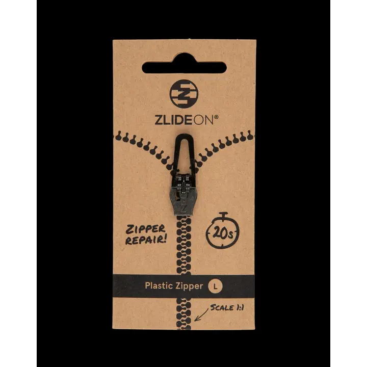 ZlideOn vetoketjun vaihtolukko koko L muovihammas vetoketjuihin