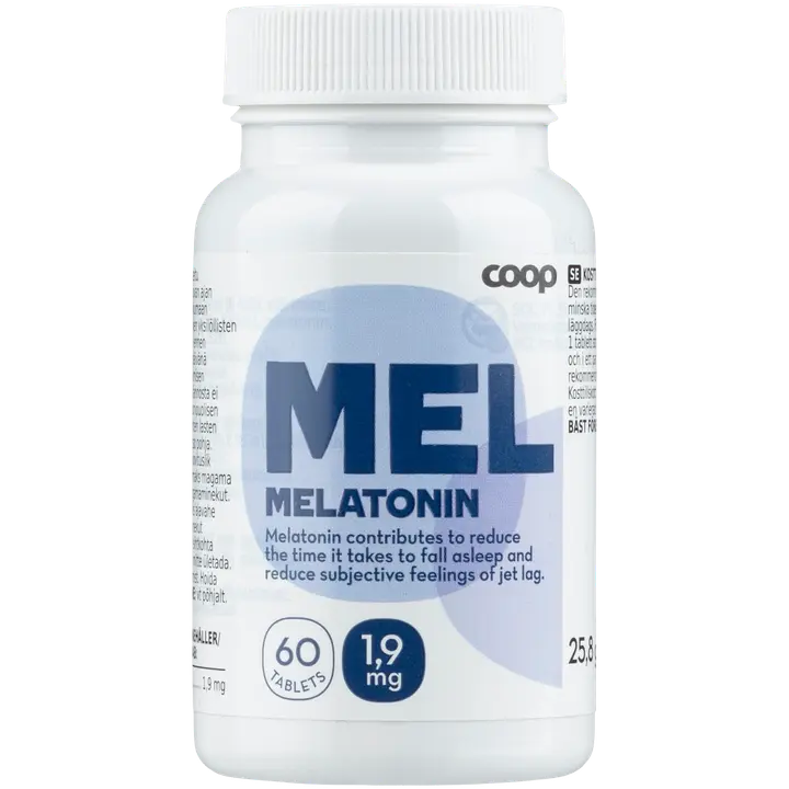 Coop Melatoniini 1,9mg 60 tablettia
