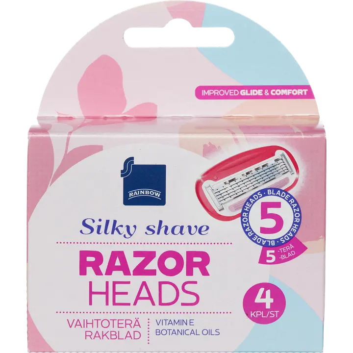 Rainbow 4kpl Silky Shave vaihtoterä 5-teräinen