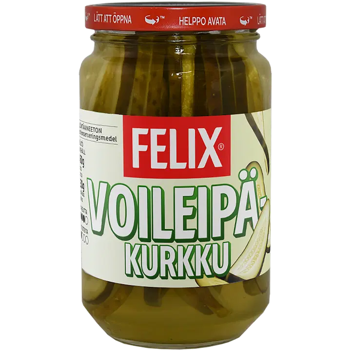 Felix pitkittäin viipaloitu voileipäkurkku 460/230g
