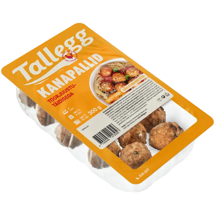 Tallegg Toorjuustutäidisega Kanapallid 300G