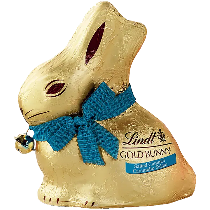 Lindt Gold Bunny lihavõttejänes piimašokolaadist soolakaramelliga 100g